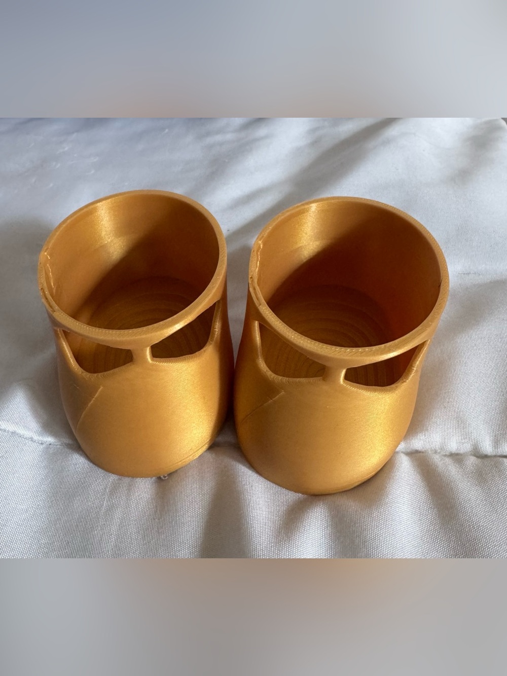 3D Printed Mary Jane shoes for Cabbage Patch Dolls - GOLD